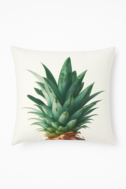 housse de coussin décorative cactus monstera et plantes tropicales