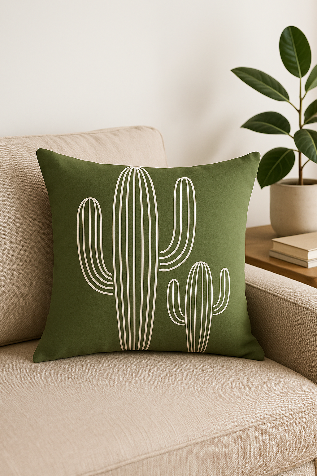 housse de coussin décorative feuilles vertes créatives pour intérieur - vue 3 sur 2