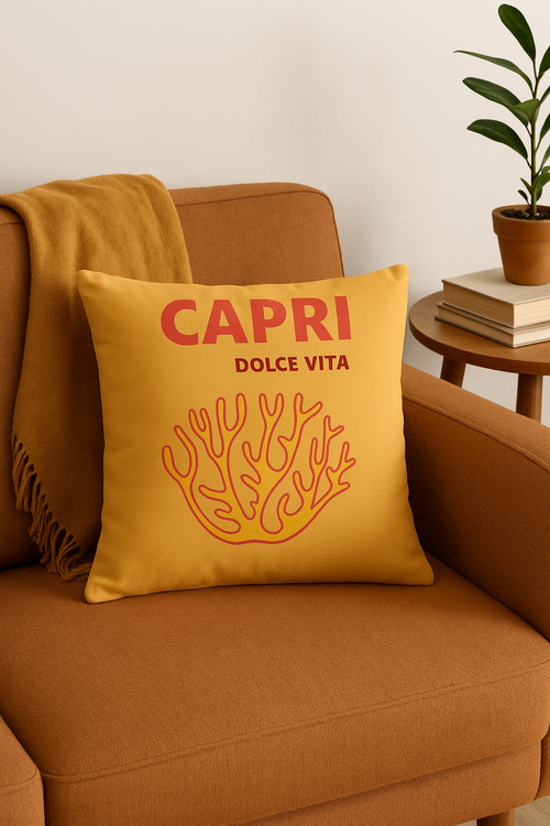 housse de coussin décorative luxe motif citron abstrait - vue 2 sur 2