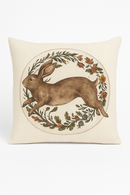 housse de coussin décorative motif animaux colorés pour canapé