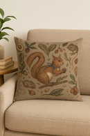 housse de coussin décorative motif animaux colorés pour intérieur