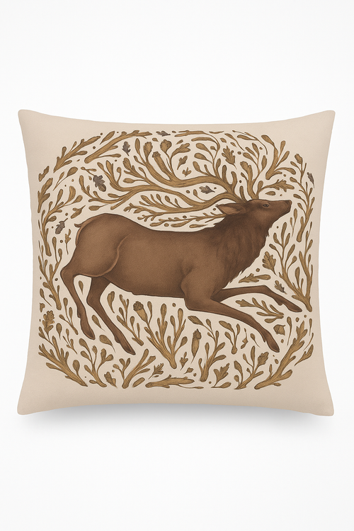 housse de coussin décorative motif animaux colorés pour intérieur