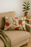 housse de coussin décorative motif feuilles de tournesol