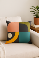 housse de coussin décorative nordique abstraite pour salon