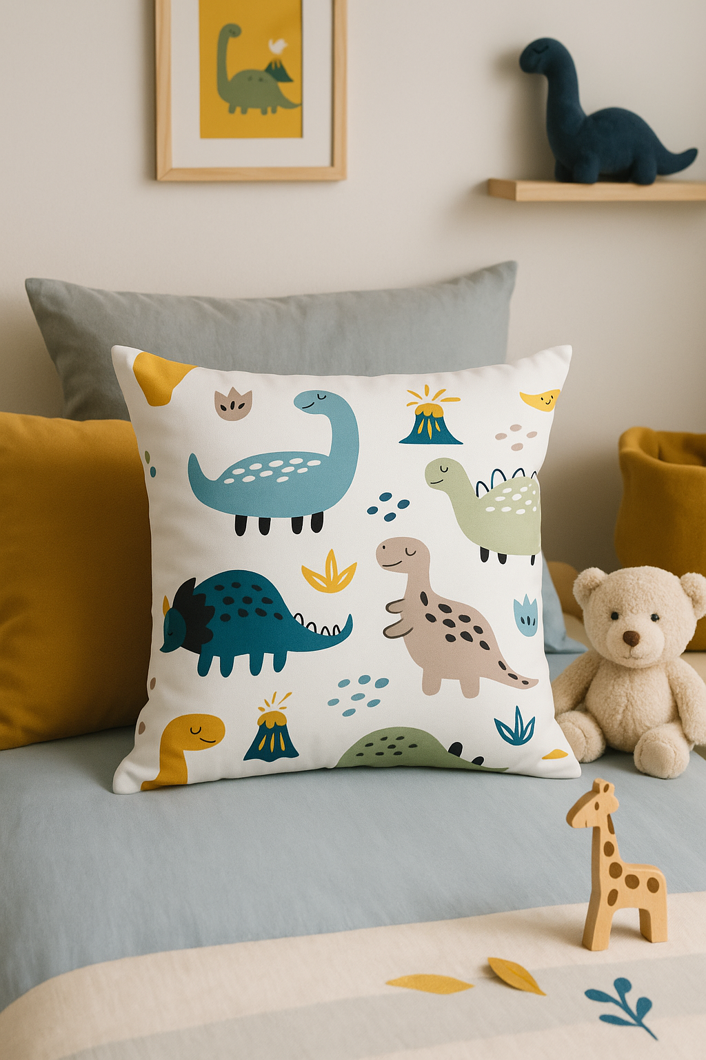housse de coussin dinosaure décoratif pour canapé voiture bureau - vue 3 sur 2