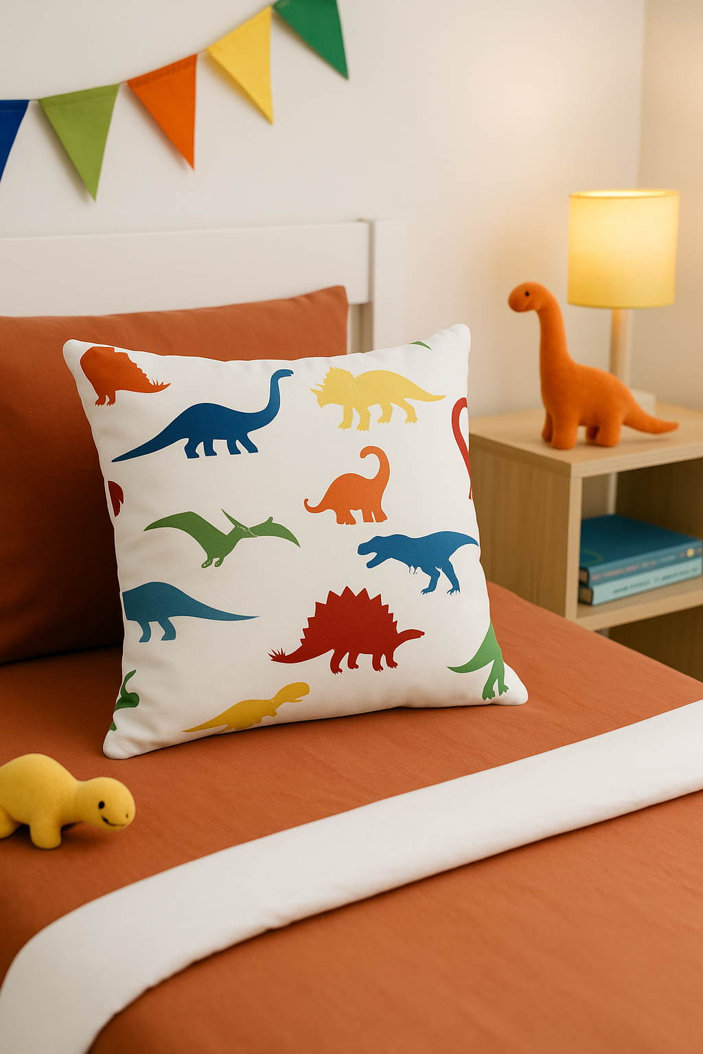 housse de coussin dinosaure mignon pour décoration maison luxueuse - vue 3 sur 2