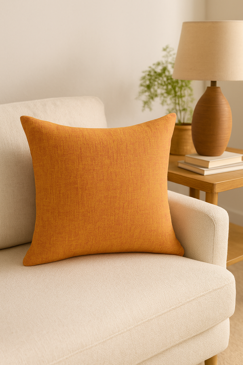 housse de coussin en lin épais personnalisable pour décoration intérieure - vue 2 sur 2