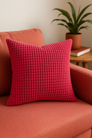housse de coussin en velours côtelé décorative pour canapé et lit