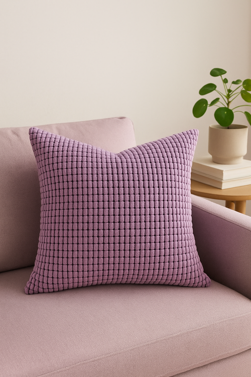 housse de coussin en velours côtelé motif grain de maïs grande taille - vue 2 sur 2