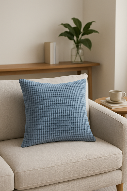 housse de coussin en velours côtelé motif grain de maïs grande taille - vue 2 sur 2
