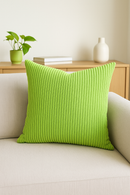 housse de coussin en velours côtelé rayé disponible en plusieurs tailles