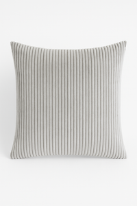 housse de coussin en velours côtelé rayé plusieurs tailles disponibles