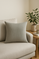 housse de coussin en velours côtelé rayé pour canapé-lit