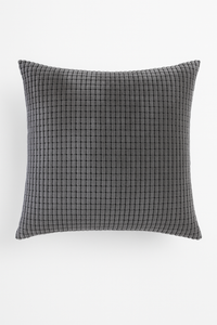 housse de coussin en velours côtelé unie 40 à 70 cm