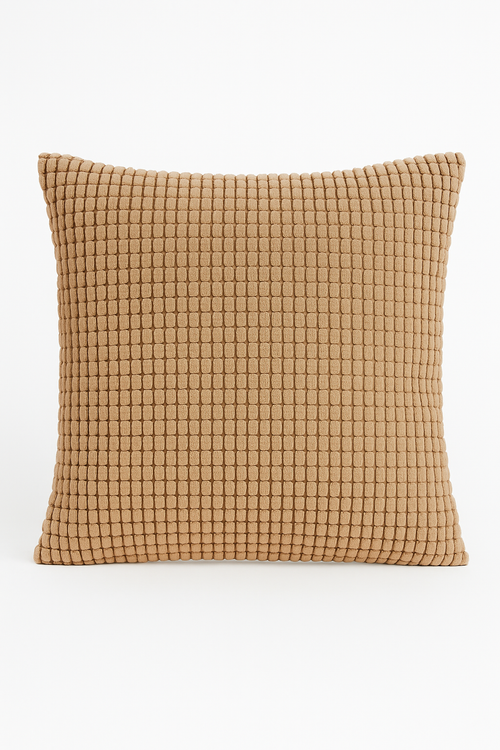 housse de coussin en velours côtelé unie 40 à 70 cm
