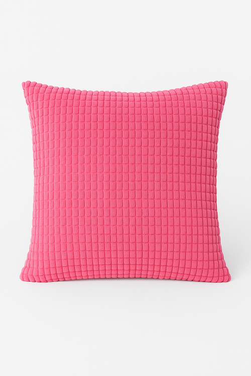 housse de coussin en velours côtelé unie 40 à 70 cm