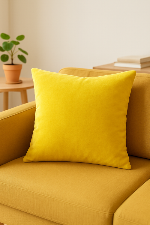 housse de coussin en velours doux personnalisable 25 couleurs différentes