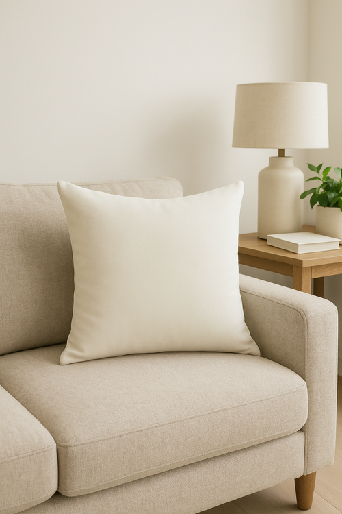 housse de coussin en velours personnalisable couleur unie 40 à 60 cm