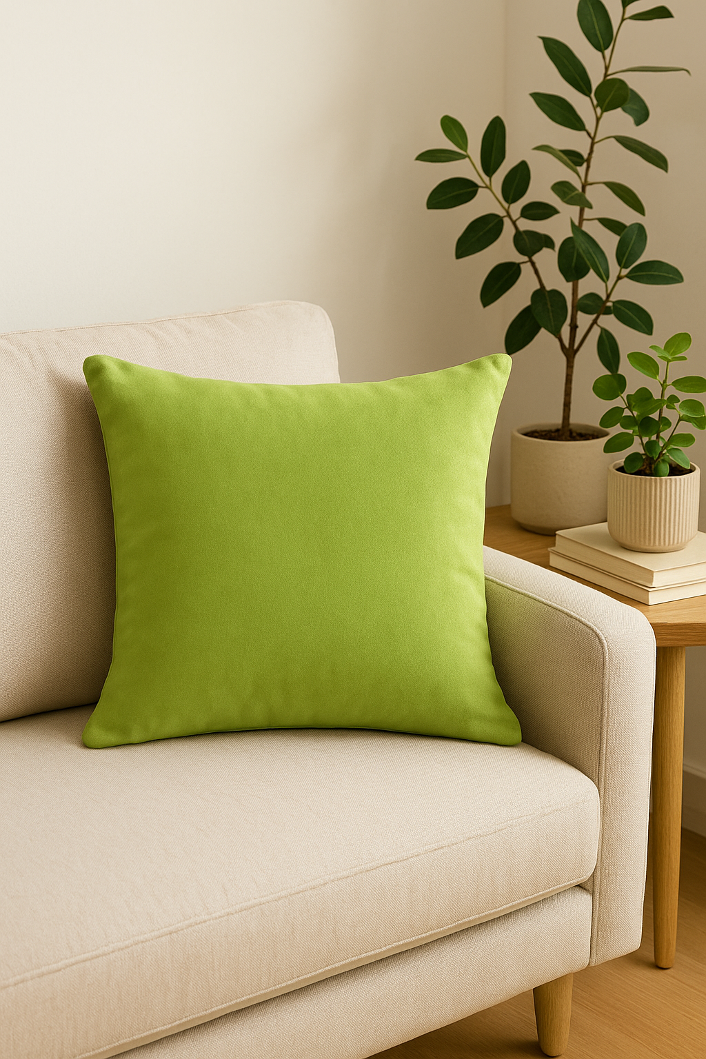 housse de coussin en velours sur mesure couleur unie 40 à 60 cm