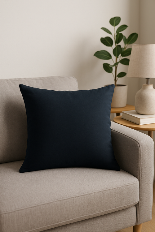 housse de coussin en velours sur mesure couleur unie 40 à 60 cm - vue 2 sur 2