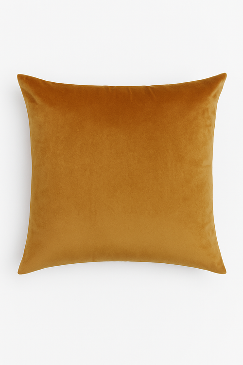 housse de coussin en velours sur mesure couleur unie 40 à 60 cm