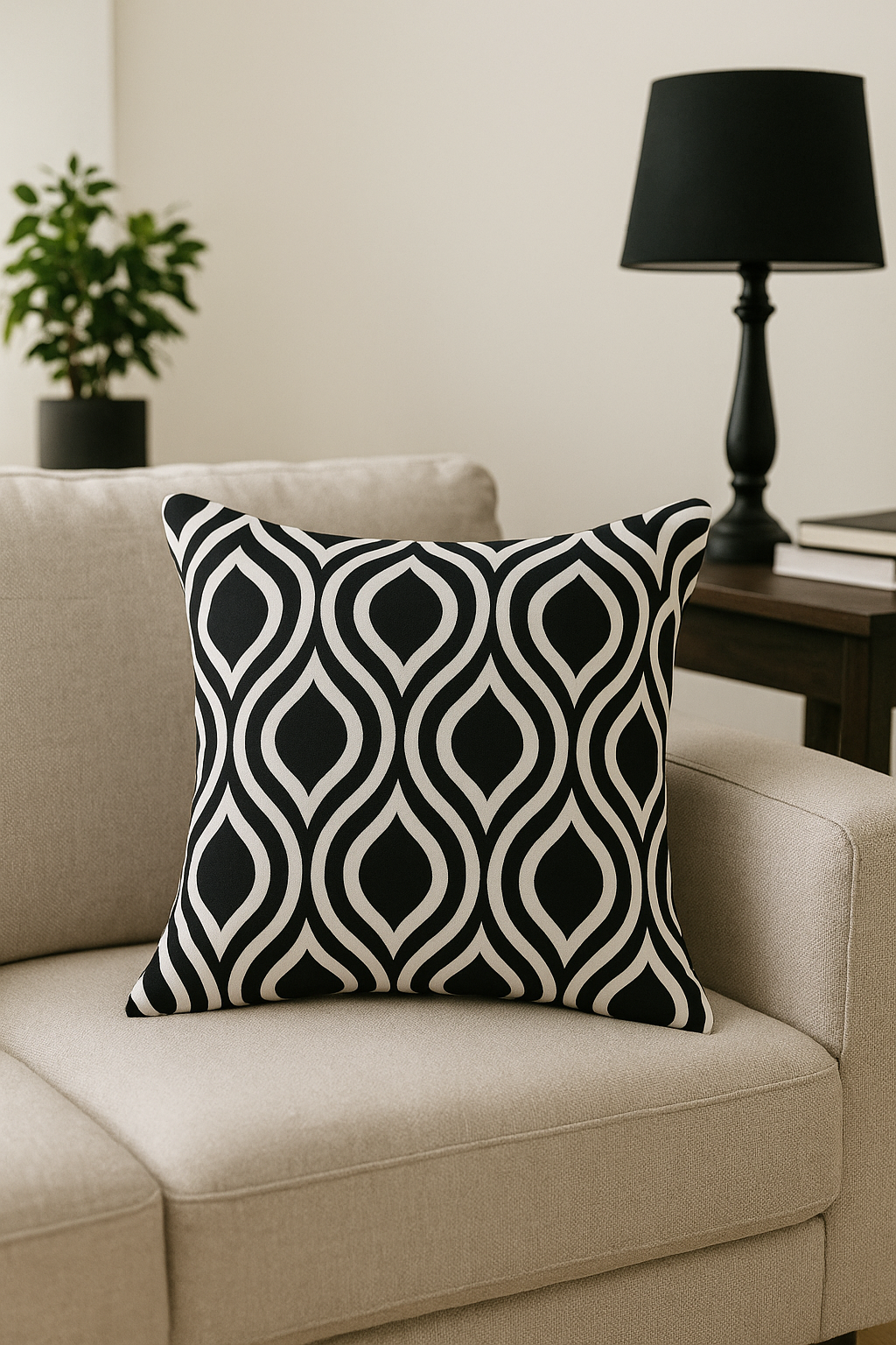 housse de coussin extérieure imperméable motif jardin élégant - vue 3 sur 2