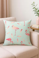 housse de coussin flamant rose tropical 45 cm créatif pour canapé