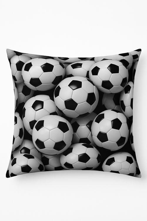 housse de coussin football pour décoration intérieure moderne