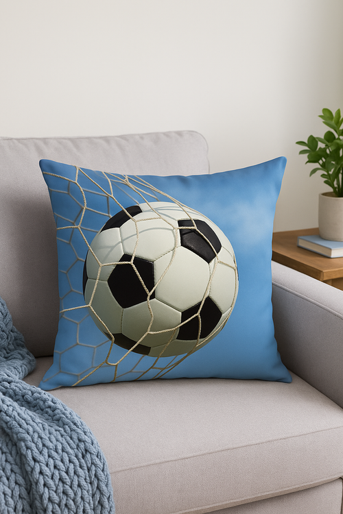 housse de coussin football pour décoration intérieure moderne