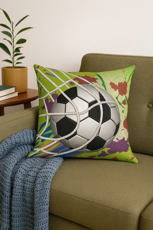housse de coussin football pour fan de sport