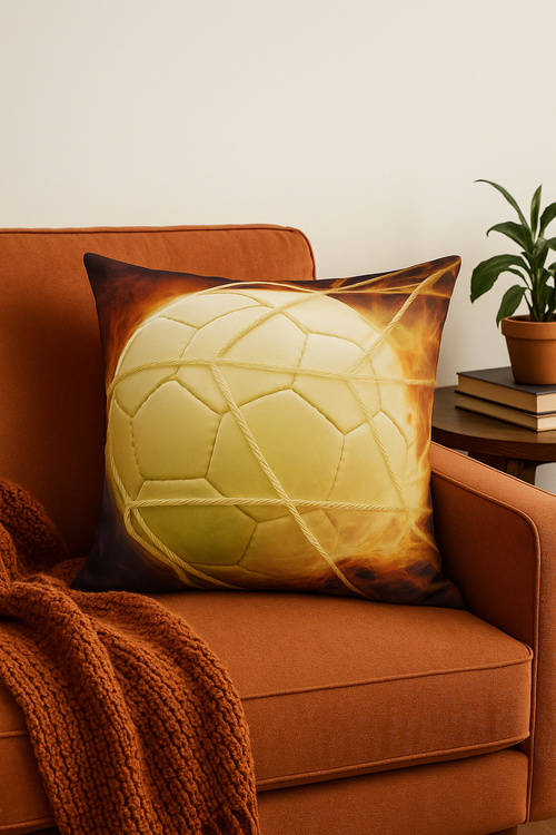 housse de coussin football pour passionnés de sport