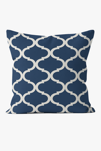 housse de coussin géométrique bleu marine style nordique élégant