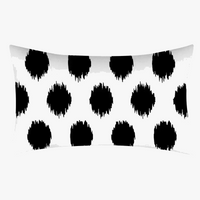 housse de coussin géométrique noir et blanc décorative pour canapé