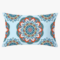 housse de coussin géométrique noir et jaune 30 x 50 cm