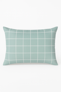 housse de coussin géométrique arc-en-ciel et végétal décoratif