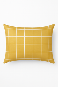 housse de coussin géométrique arc-en-ciel et végétal décoratif