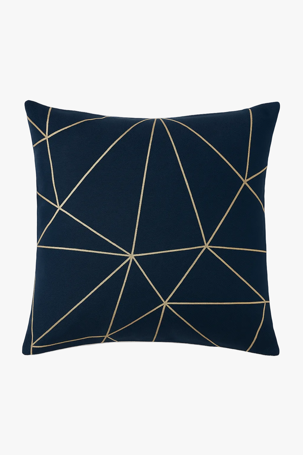 housse de coussin géométrique bleu foncé pour décoration intérieure