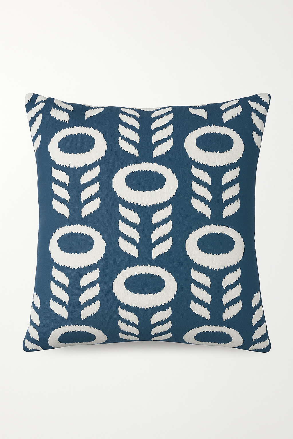 housse de coussin géométrique bleu marine style nordique moderne