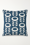 housse de coussin géométrique bleu marine style nordique moderne