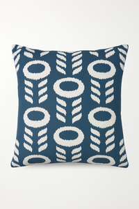 housse de coussin géométrique bleu marine style nordique moderne