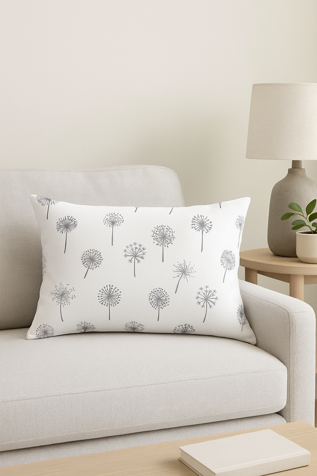 housse de coussin géométrique gris patchwork décoratif pour lit ou canapé - vue 2 sur 2