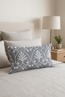 housse de coussin géométrique grise décorative pour chambre ou salon