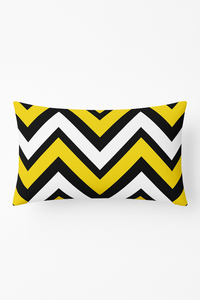 housse de coussin géométrique jaune pour salon et chambre
