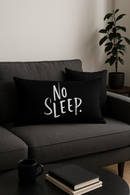 housse de coussin géométrique marbré noir et blanc 30x50 cm