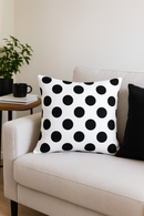 housse de coussin géométrique moderne noir et blanc décorative