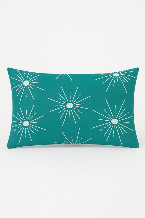 housse de coussin géométrique motif mandala 30 x 50 cm élégante