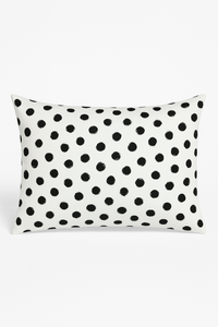 housse de coussin géométrique noir et blanc 30 x 50 cm