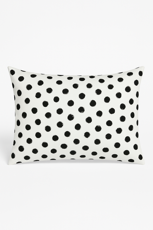 housse de coussin géométrique noir et blanc 30 x 50 cm