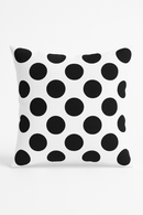 housse de coussin géométrique noir et blanc design moderne