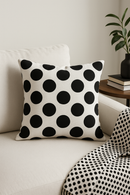 housse de coussin géométrique noir et blanc design moderne